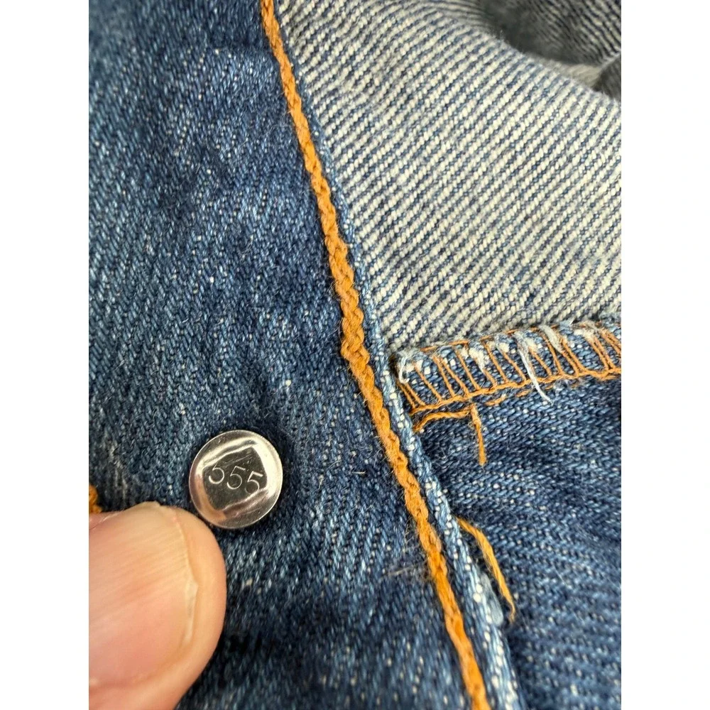 VTG Levis‎ 501 Straight Leg Button Fly Blue 2001 Denim Jeans Mens 44x36 (40x31)
